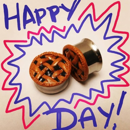 Hey! It&rsquo;s Pi day! Order a pair of pie earrings, a pie pin, pie magnet, or pie plugs and get a 