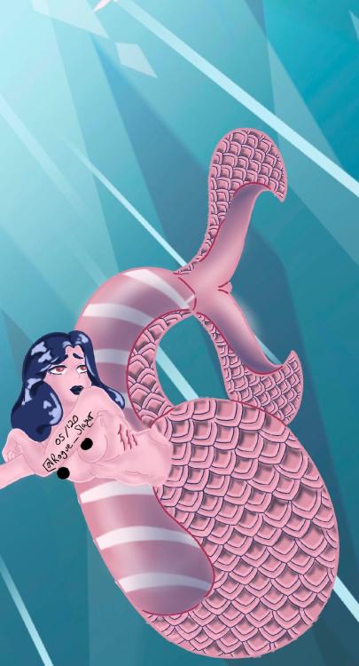 amym32687: One of my favorite mermaids I have done for Mermay.