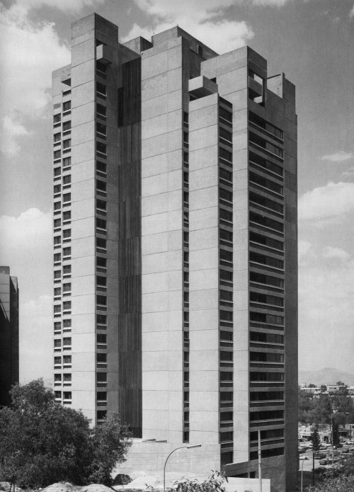 fuckyeahbrutalism: Apartments, Avenida de las Fuentes, Mexico City, Mexico, 1975 (Abraham Zabludovsk