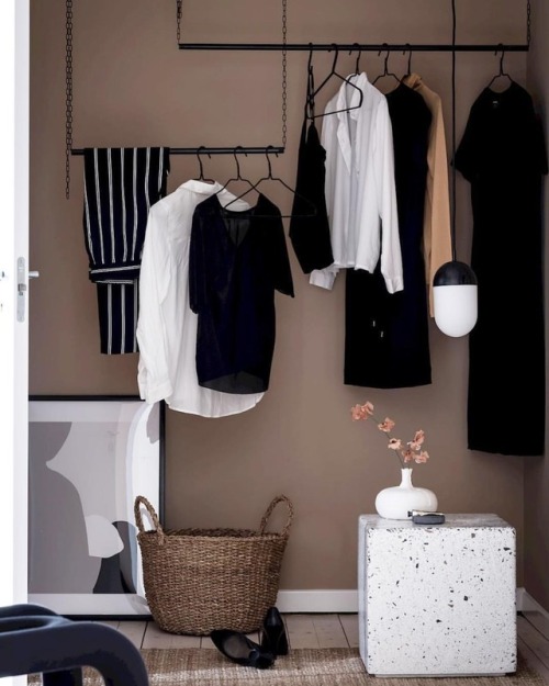 Inspo! Creative Clothes Rack! Styled by @nouvel.interior by @fotografalencordic for @bjurfors_gotebo