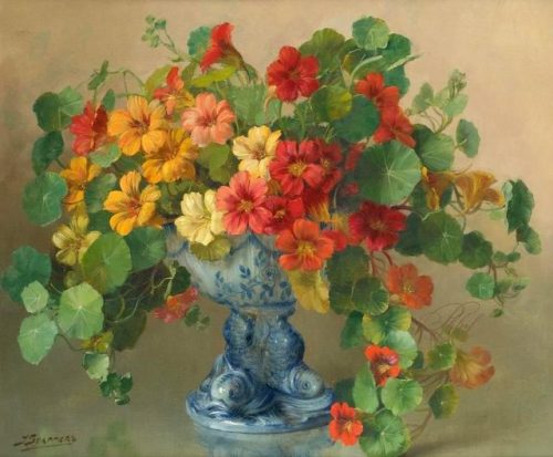 Julien Stappers (1875–1960)Coupe garnie de fleurs