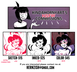 kindahornyart:  Hey guys. I’m trying to make a bit of money here so I decided to take some commissions. There’s a bit more info about them right here.So to start things up I’ll be opening 5 slots. (These ain’t first-come first-serve so don’t