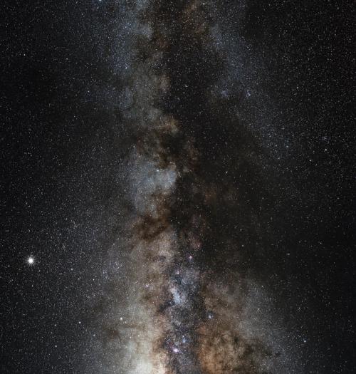 startswithabang:  Mostly Mute Monday: The Galactic PlaneOnce thought to be its own, unique class of object, the Milky Way is today known to be simply a collection of hundreds of billions of stars, viewed from our vantage point within the galactic plane.In