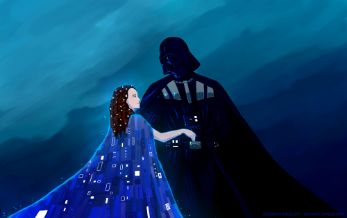 Long time ago in a Galaxy that never wasSO @jerseydevious wanted Force Ghost Padme and Vader.