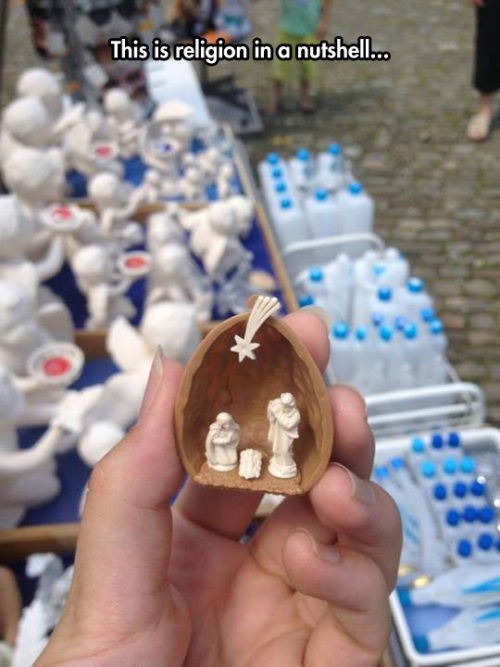 srsfunny:  Christianity In A Nutshellhttp://srsfunny.tumblr.com/