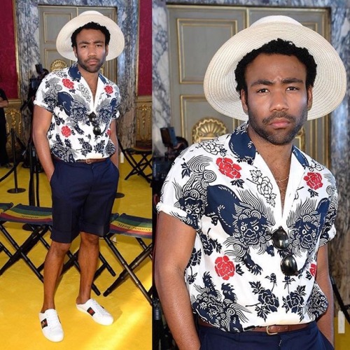 eyeblogaboutnothin: Donald Glover attends the Gucci Cruise show.