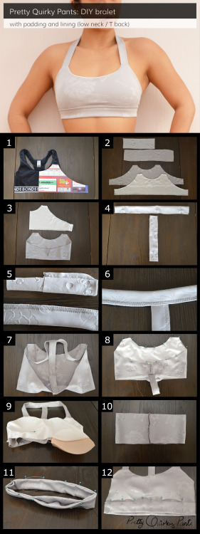 DIY Custom Padded and Lined Sports BraMake a custom sports bra that comfortably fits you from this t