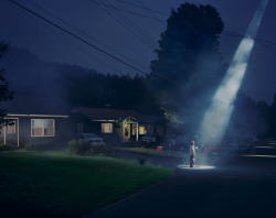redlipstickresurrected:Gregory Crewdson (American, b. 1962, Park Slope, Brooklyn, NY, USA) - Twilight (Beer Dreams) from Twilight series, 1998, Photography