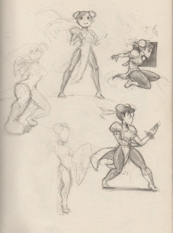 bramaram:  Chun li sketches. 