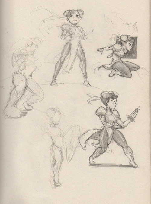 XXX bramaram:  Chun li sketches.  photo