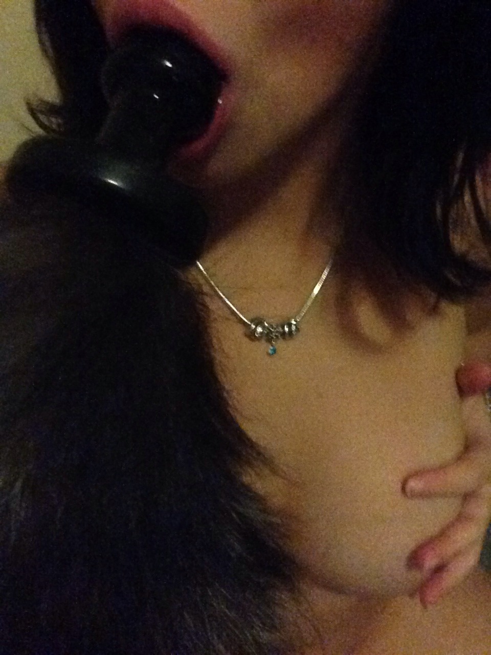 s-blackandwhitelies:  Part one of my fox tail ^.^   I loooove opening my toy box,