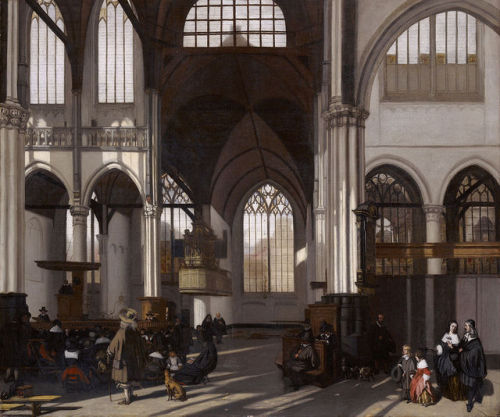 Interior of the Oude Kerk in Amsterdam (South Nave), Emanuel de Witte, 1661