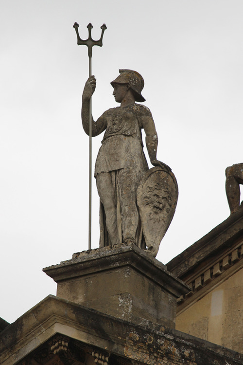 darkmacademia:triptych / statues on blenheim palace