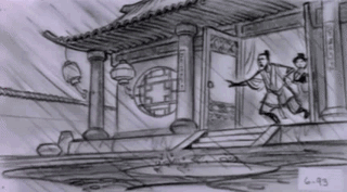 Mulan storyboard sequence by Dean DeBlois