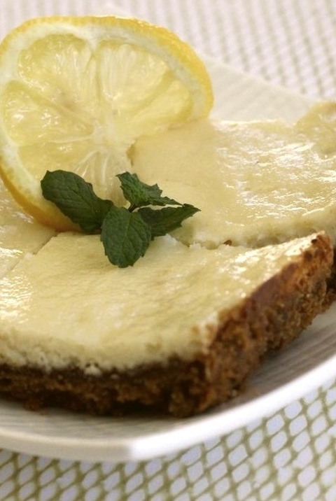 Desserts - Cheesecake - Ginger Lemon Cheesecake Bars
