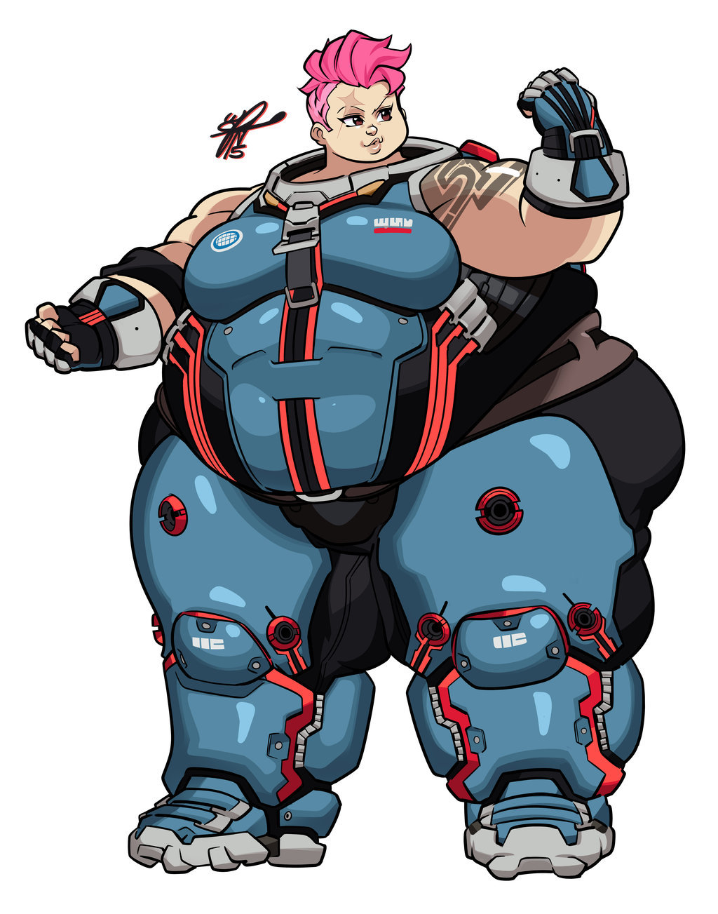 connard-cynique:Commission - Zarya by Grim-Kun 
