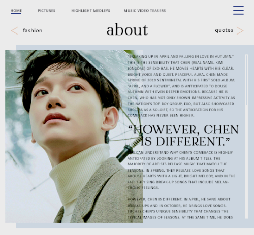 sonjongdae:Dear My Dear as a magazine website. [insp.]