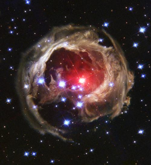 the-midnight-sky:Cosmic dust around the star V838 Monocerotis (source)
