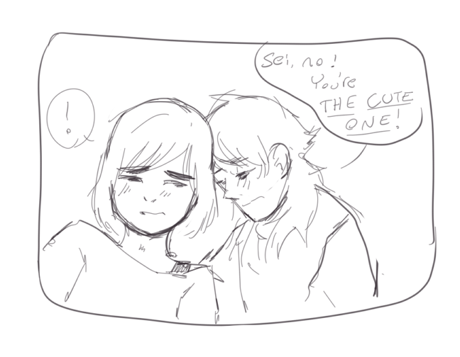 seisgender:  You’re not ugly, I’m just easy. 