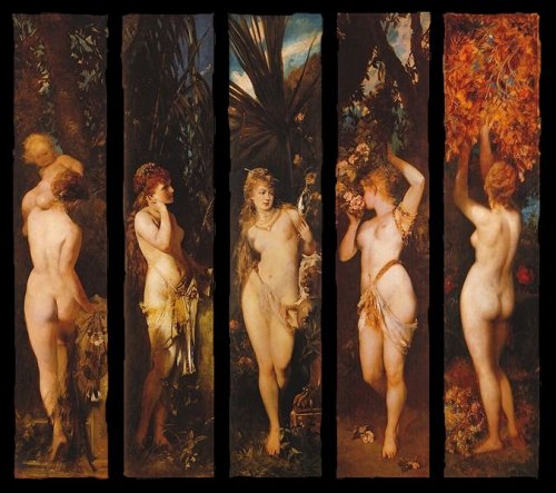 tobacco-and-leather:Hans Makart, The Five Senses