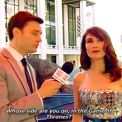 ladydaceymormont:Carice Van Houten and Liam Cunningham, actual Melisandre and Davos Seaworth