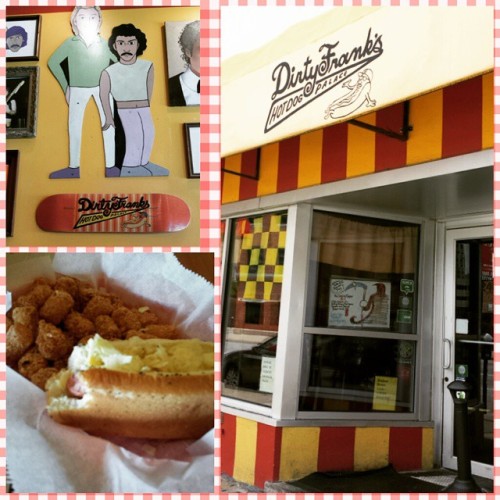 Today's Lunch Was Quite The Adventure. Vegan Hot Dogs And Tots In Columbus #hotdog #hotdiggitydog (at