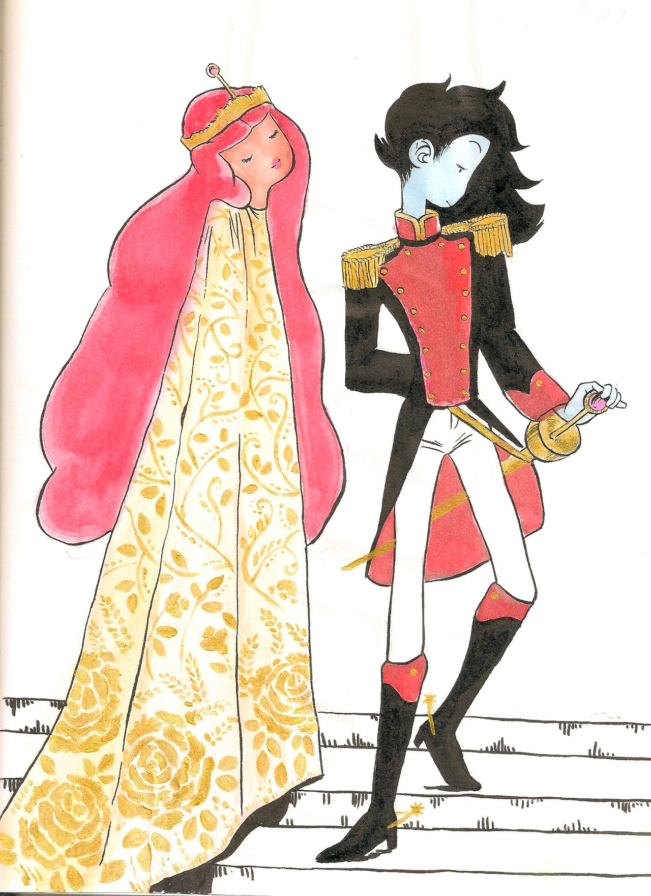 salukidraws:  It was the last time I draw bubbline, I said. No, my mind answered.