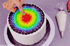 knockingawesome:  rainbow cake with rainbow adult photos