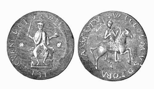 Great Seal ofKing William II of England (reigned 1087 – 1100).William II wasthe second son of Willia