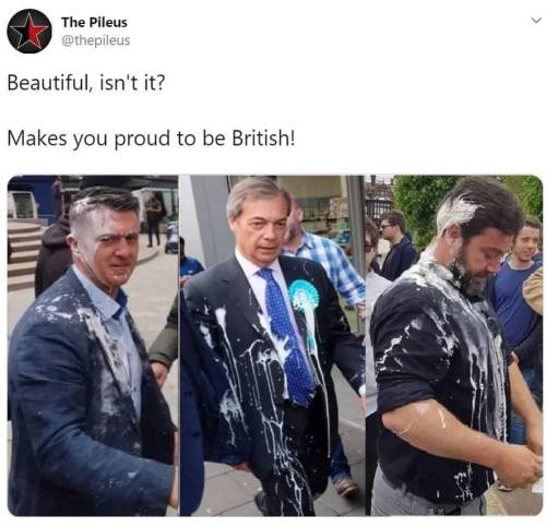 Dunno If Anyone Outside The UK Has Noticed, But Britain In The Last Week Has Decided That Tipping Milkshakes