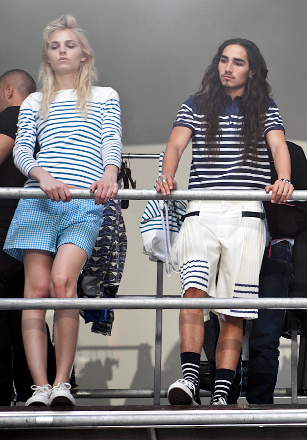 ohthentic:  fabulouswillycartier:  Andrei Pejic &amp; Willy Cartier backstage