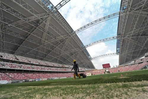 Maligned Singapore pitch set for Suzuki Cup – official Singapore’s new National Stadium will host AF