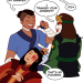 legobatjoker:[ID: a digital drawing of sokka, suki, and zuko from avatar: the last