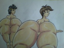 Newtypemo:  A Fully Colored Pic Of @Wappahofficialblog’s Crystal And Cindy Yamanaka