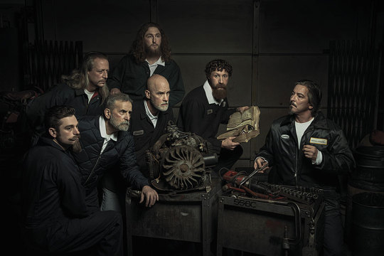 XXX Auto Mechanics Hilariously Recreate Renaissance photo