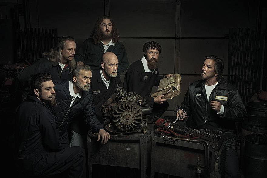 boredpanda:    Auto Mechanics Hilariously Recreate Renaissance Paintings   