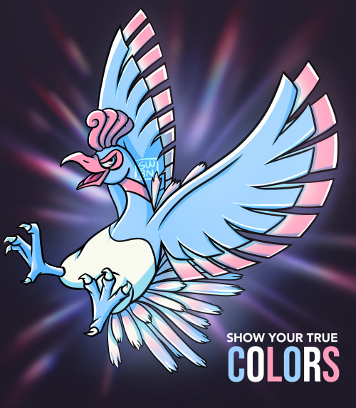 girls-with-boys-names: Happy pride everyone!! Since Ho-Oh is the “Rainbow Pokemon” 