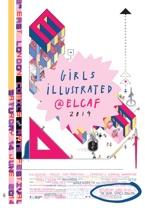 GIRLS ILLUSTRATED will be at this year&rsquo;s ELCAF (East London Comic &amp; Arts Festival)