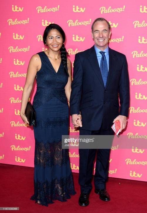 Robson Green and girlfriend Zoila Shord ITV Palooza 2019 at The Royal Festival Hall in London