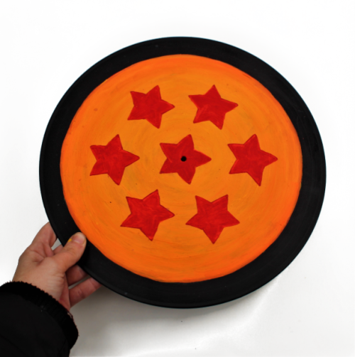 terrapinperspective:Kid Goku and Seven Star Dragon ball painted vinyl records available atEtsy.com/S