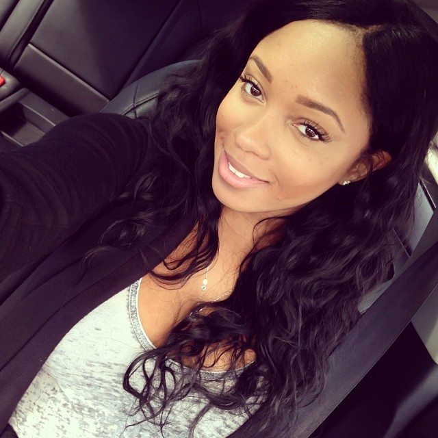xoxosheneka:  A little natural today. (Excuse the pimples 😩) hair is @sadamscollection