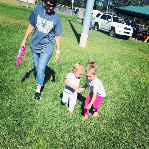 Perfect picture of my little munchkins ruling the land & Nana keeping watch while I enjoy some f