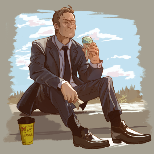 juulded:I drew the little guy having some ice cream 