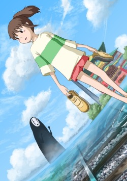 animepopheart:   ★ 詩はずっと夏休み |  千と千尋の神隠し  ☆ ⊳ no face / chihiro (spirited away) ✔ republished w/permission                   ⊳ ⊳ follow me on twitter      