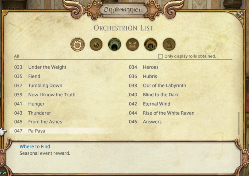 I did it. I completed the orchestrion list before 3.3now to await the new songs they add