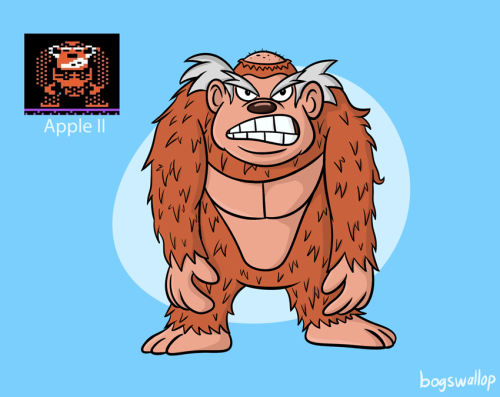 I drew my own interpretation of the original Donkey Kong, based just on his sprites across multiple 