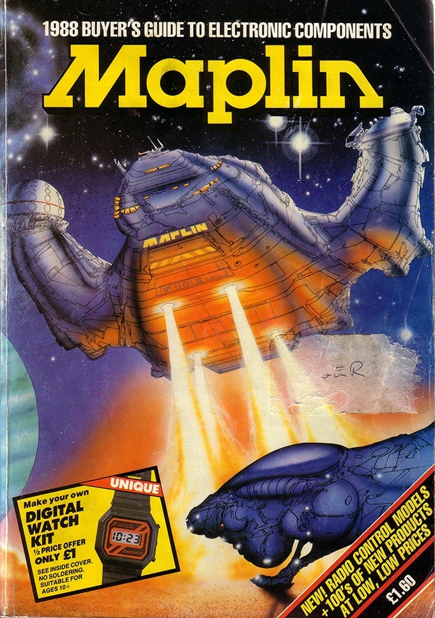 70sscifiart:Maplin catalogue covers, 1979-1990, via this Pinterest page dedicated