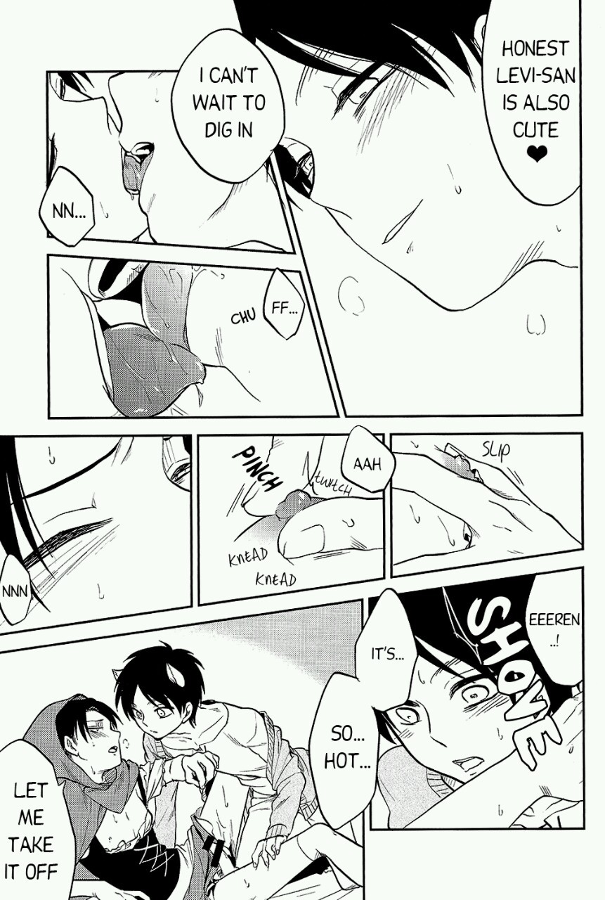hardcoreyaoilover:  Eren topping a crossdressing Levi. Yum &lt;3 Read the whole