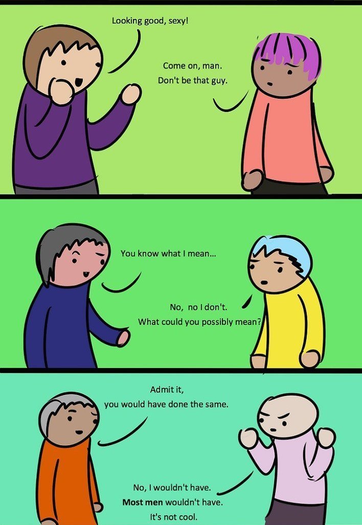 misandry-mermaid:  Next Time Someone Says Women Aren’t Victims Of Harassment, Show