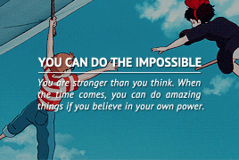 pentragons:  LIFE LESSONS FROM  … KIKI’S DELIVERY SERVICE (1989)If you are suffering an artistic block, if you feel like your talents are meaningless or that you are lost, you have to learn that you are special and important to people. Don’t
